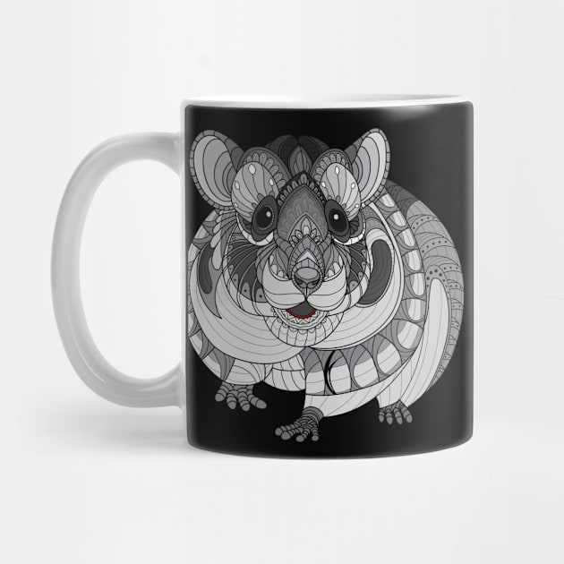 Zentangle Hamster by Mako Design 